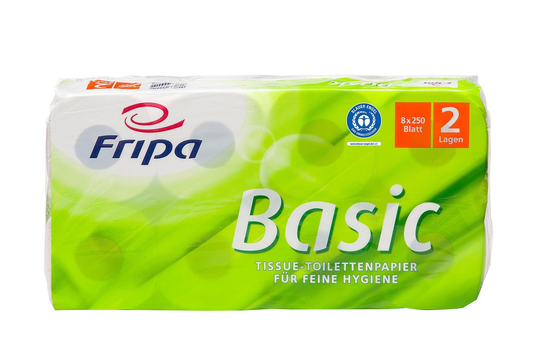 Fripa Toilettenpapier Basic, 2-lagig, recycelt - 1 Palette 1.728 Rollen