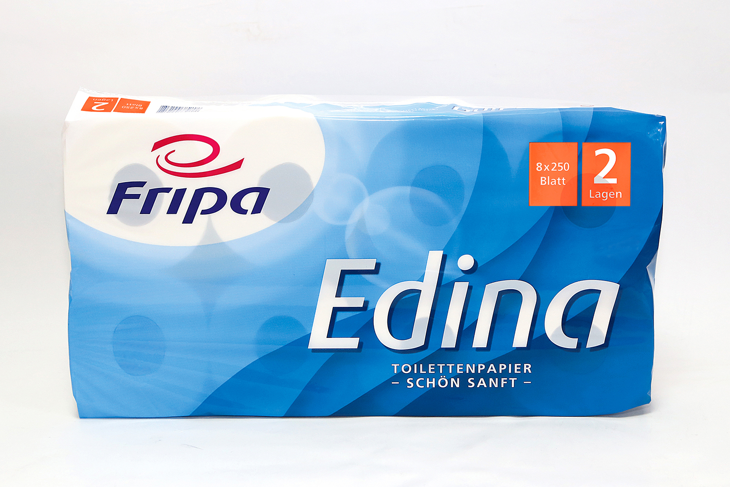 Fripa Toilettenpapier Edina, 2-lagig, hochweiß - 1 Palette 1.728 Rollen