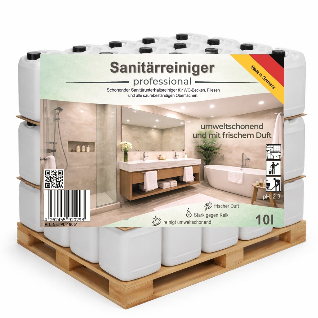 60x Sanitärreiniger professional 10 Liter Kalkreiniger 1 Palette