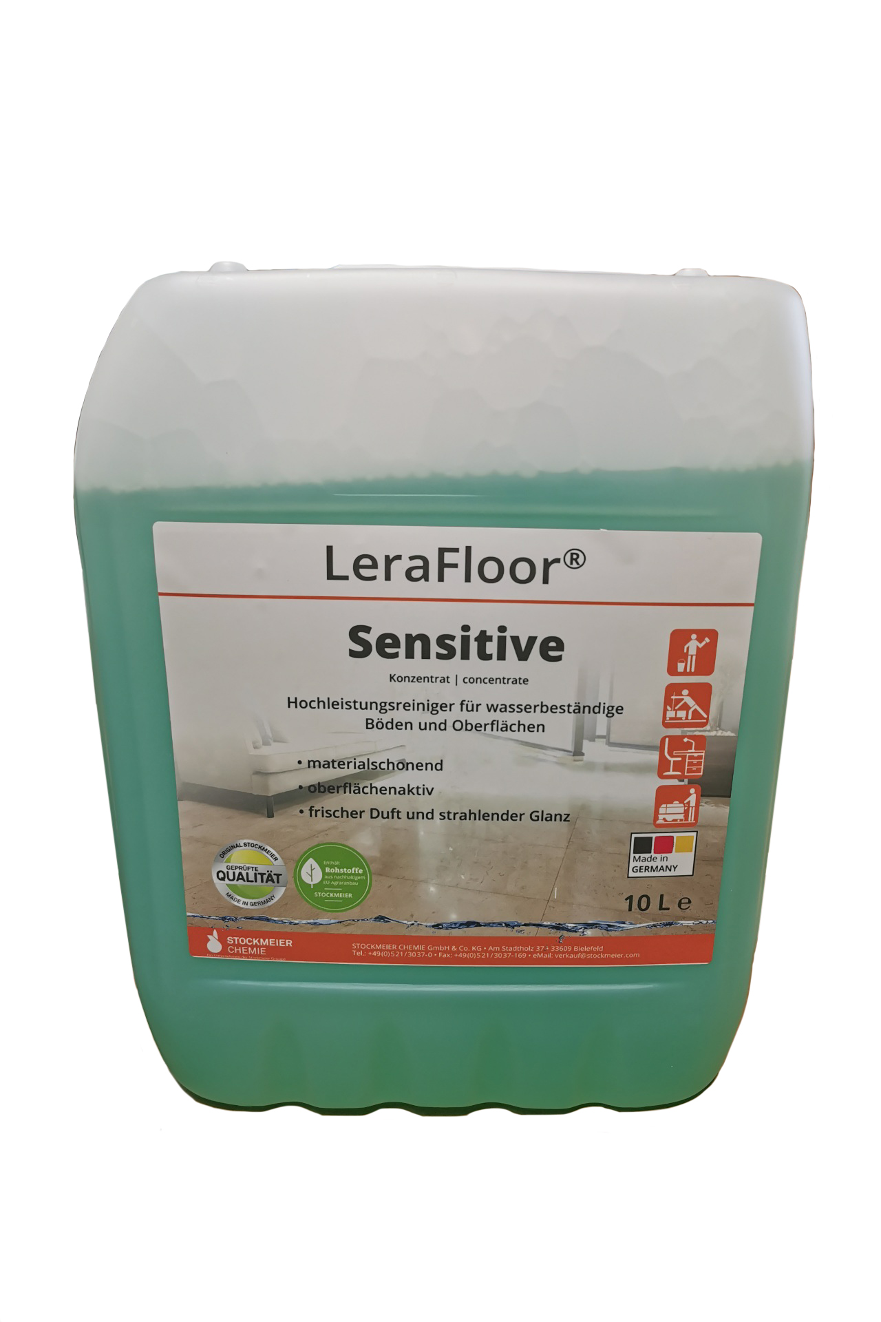 LeraFloor® Sensitive alkalischer Reiniger Sanitär- und Schwimmbadbereich