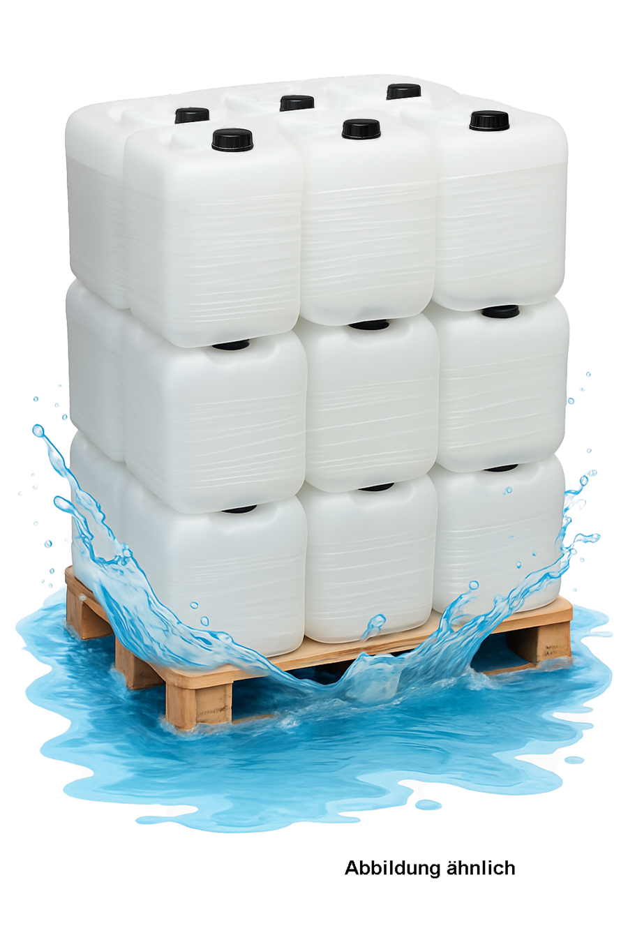 12x 25kg Natronlauge 45% Natriumhydroxidlösung DIN EN 896 - 300kg 1 Palette