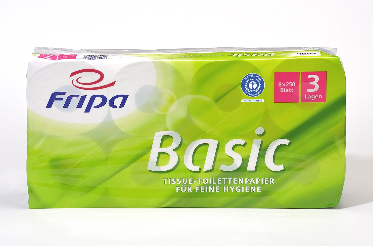 Fripa Toilettenpapier Basic, 3-lagig, recycelt - 1 Palette 1.056 Rollen